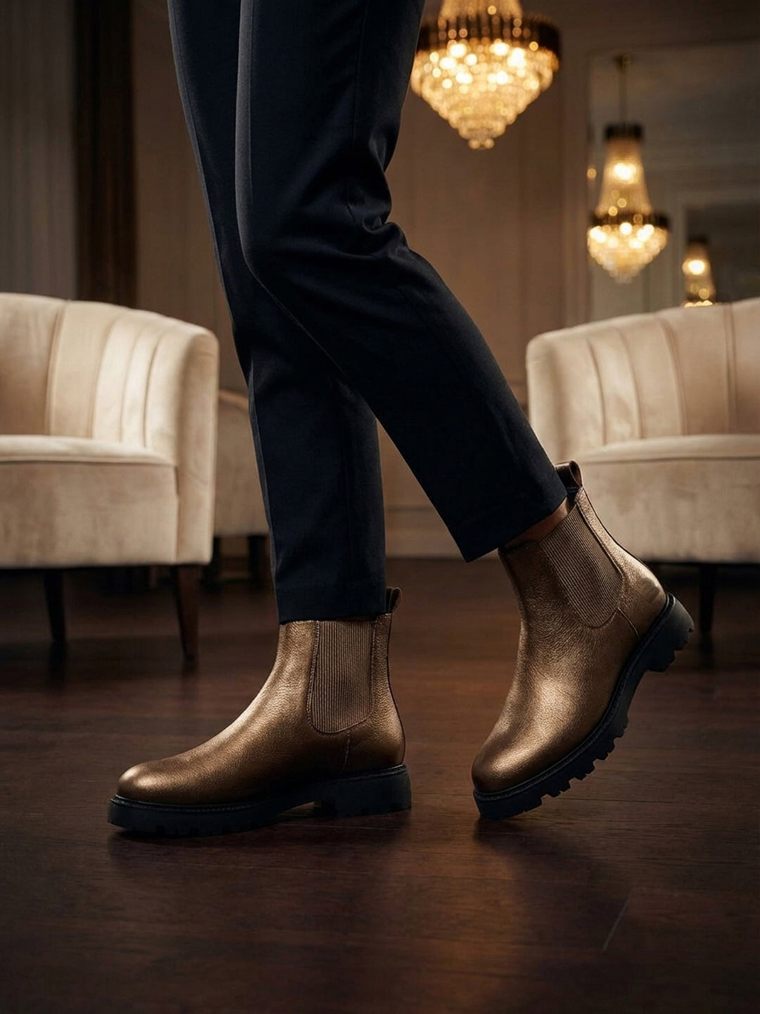 TT.BAGATT Lorry Taupe Chelsea Boots