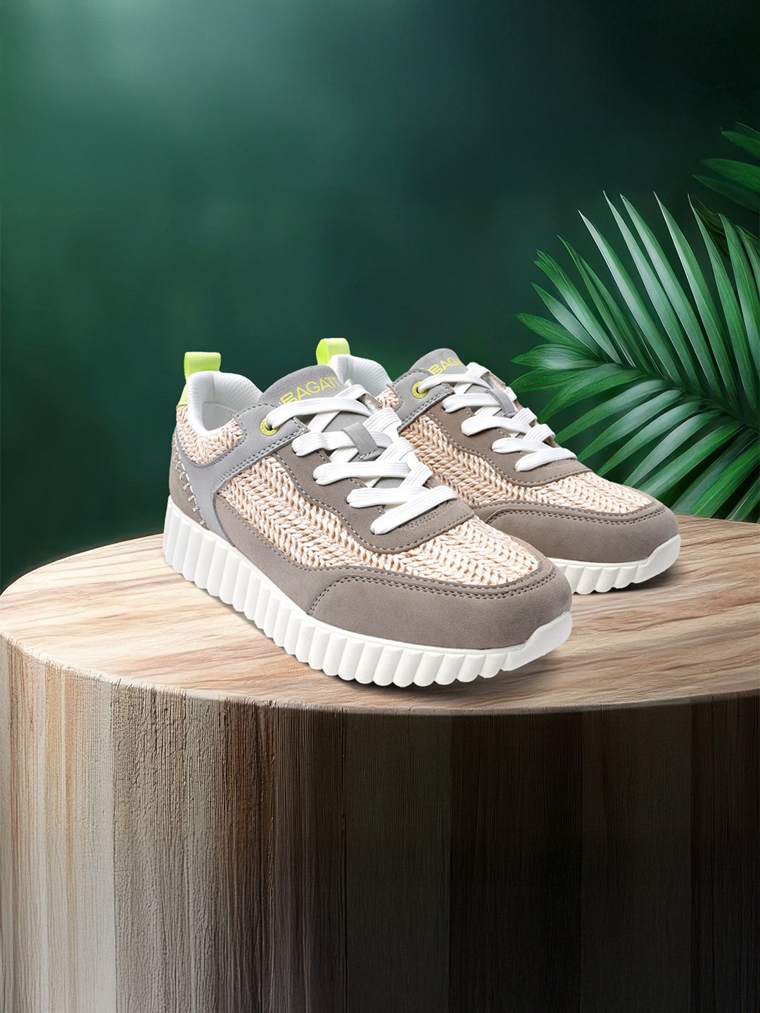 BAGATT  Candice Sand  Mid Top Sneakers
