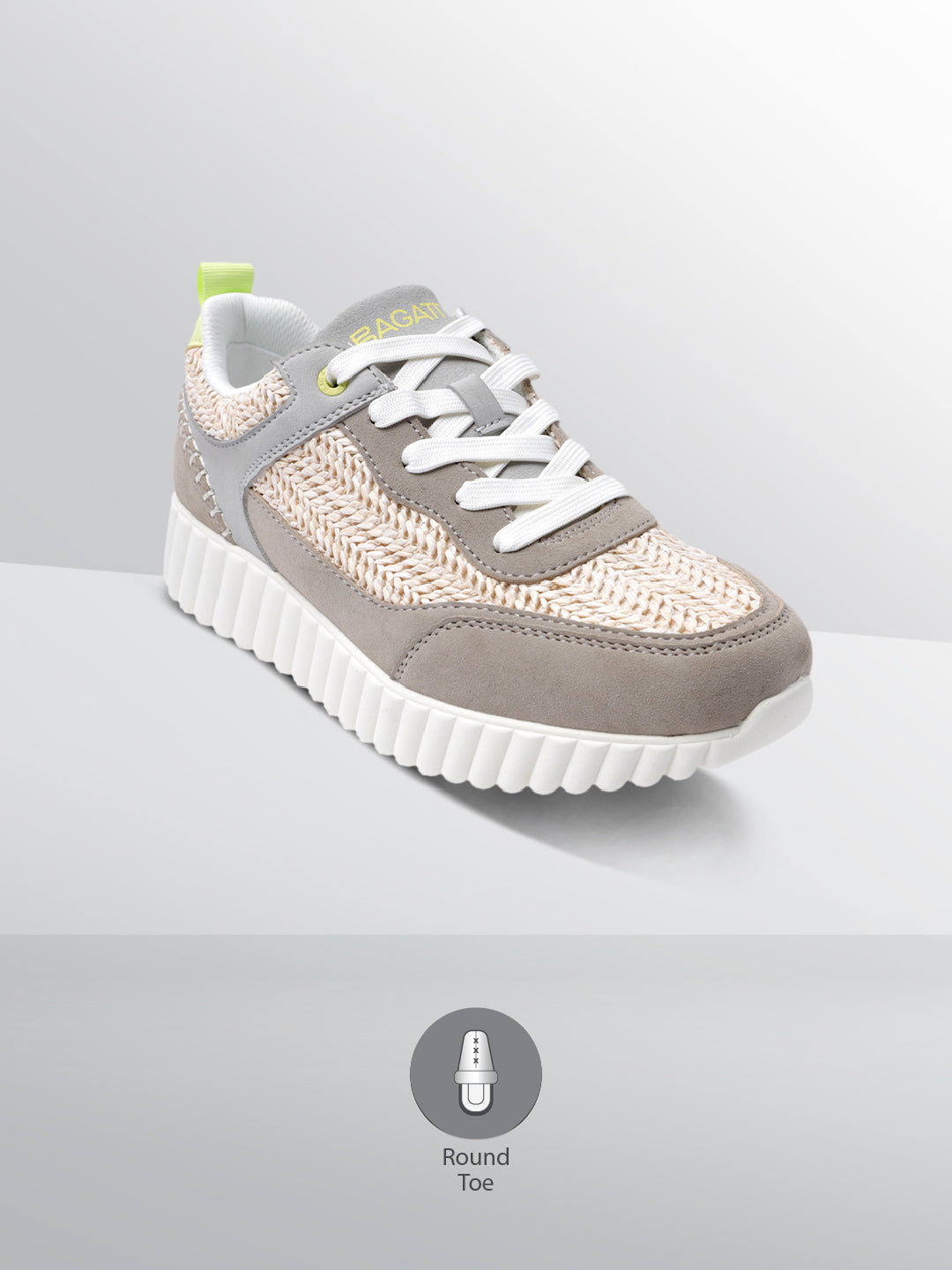 BAGATT  Candice Sand  Mid Top Sneakers