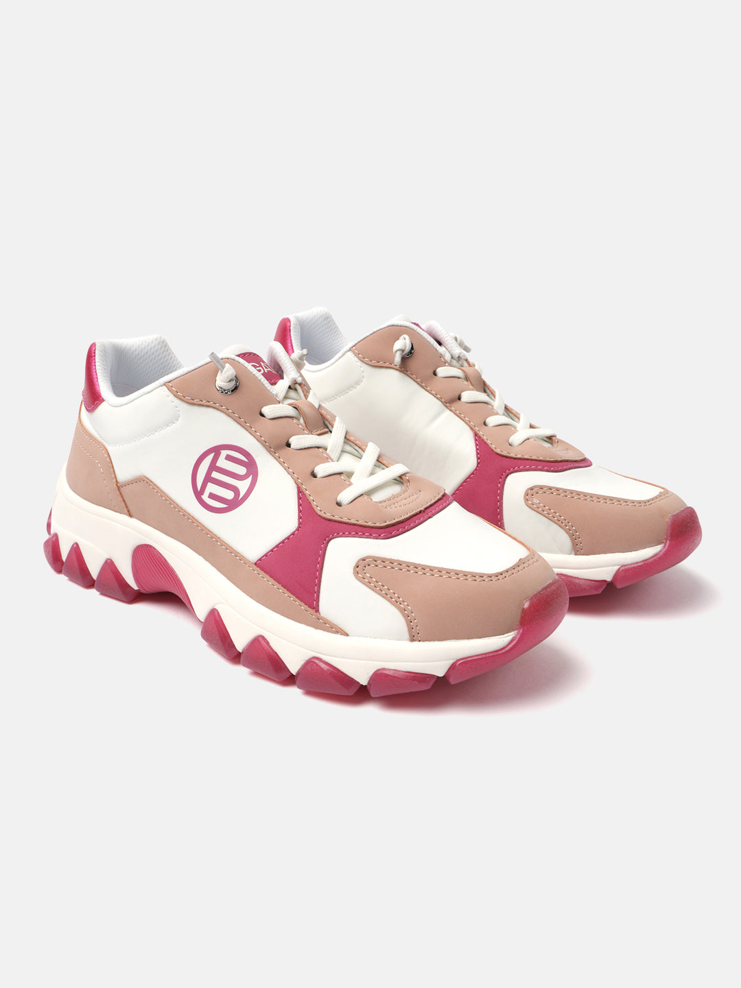 Yoko Pink & Multicolour Sneakers