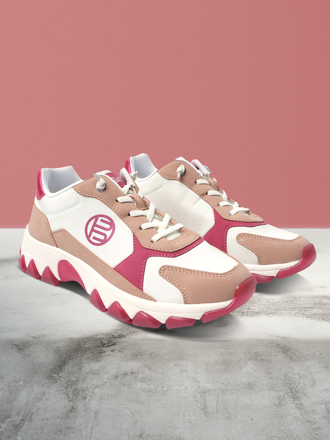 BAGATT  Yoko Pink  Mid Top Sneakers