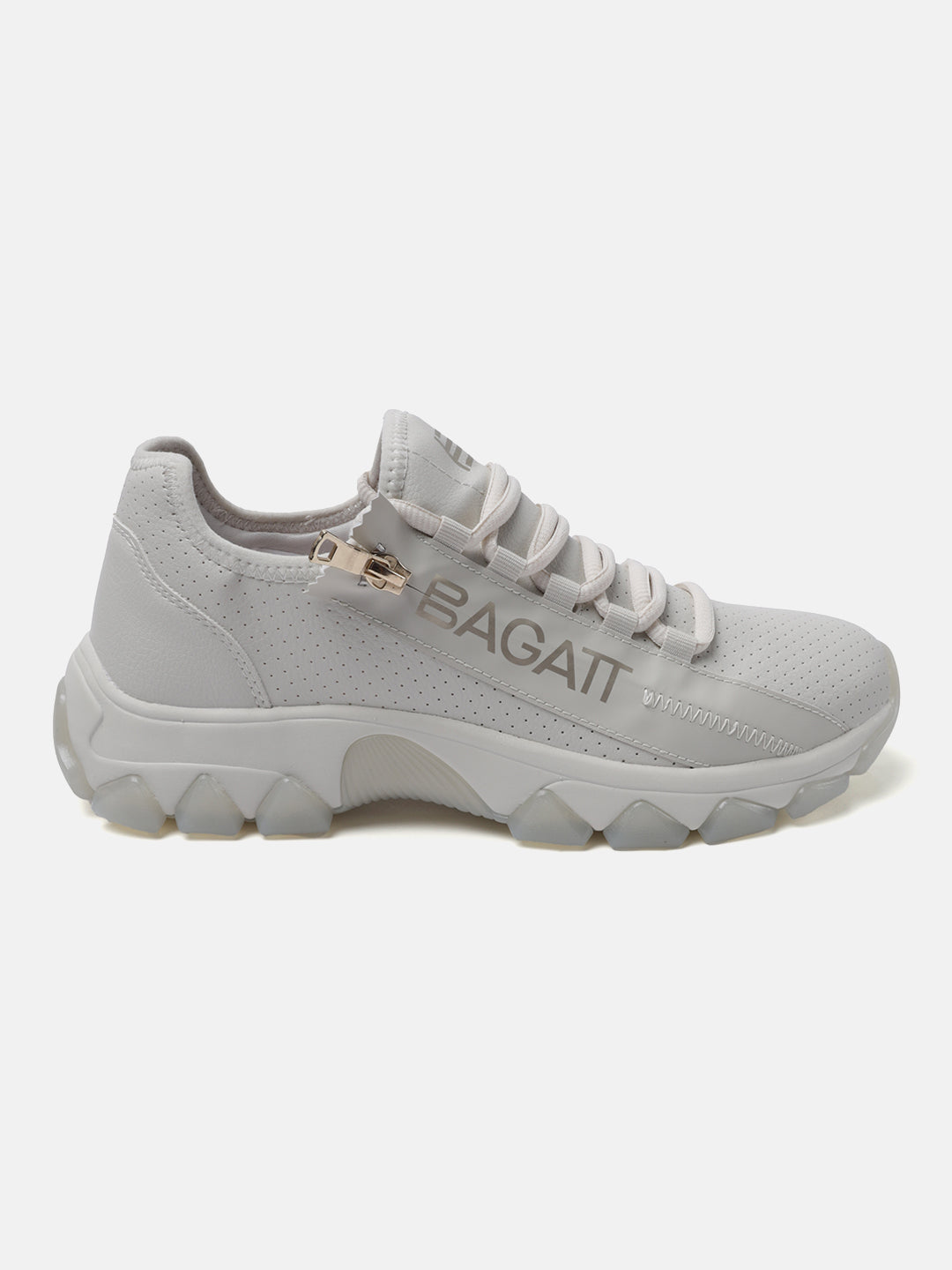 BAGATT Beige Mid Top Sneakers
