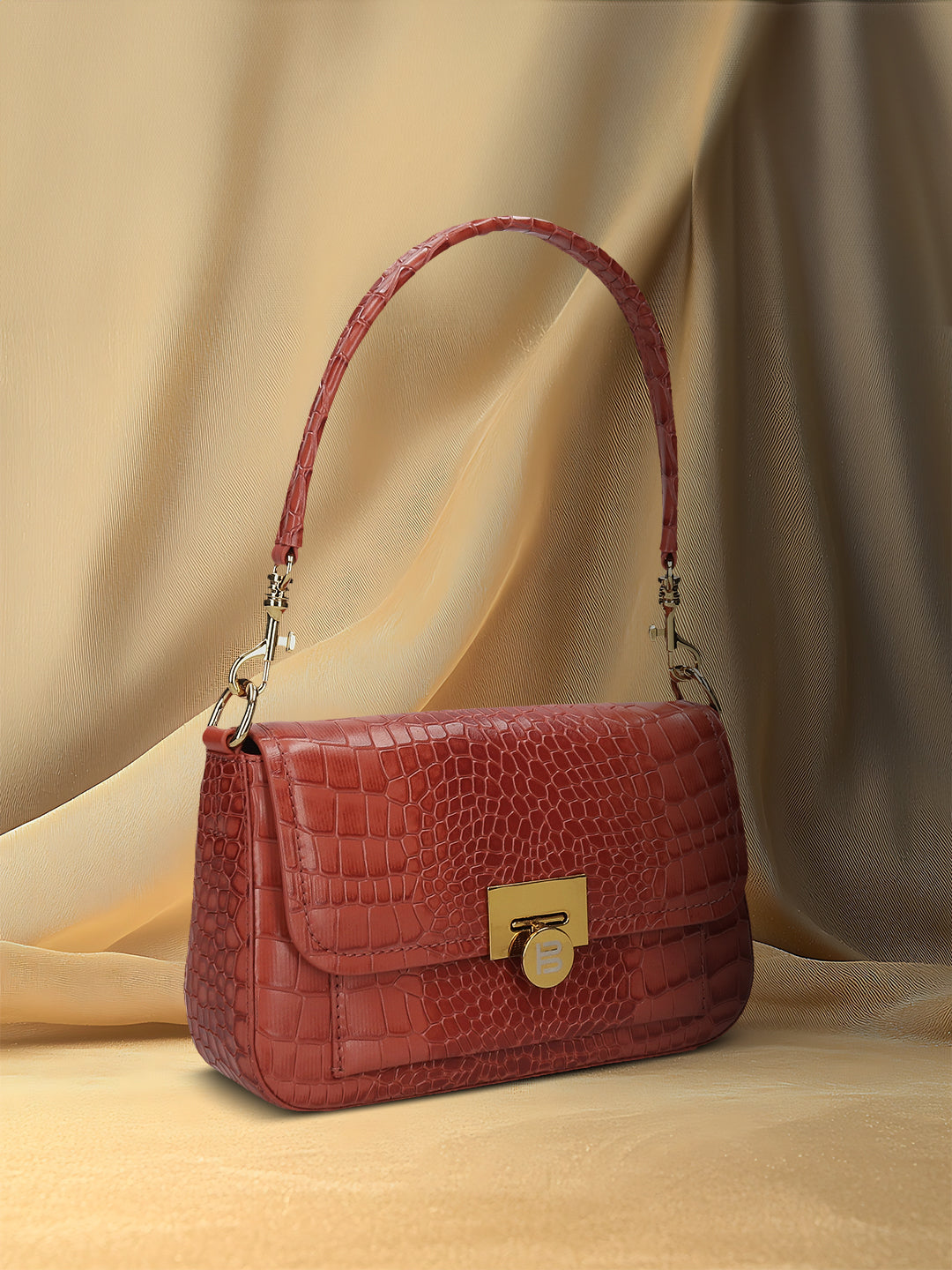 BAGATT Brick Croco Leather  Cross body bag