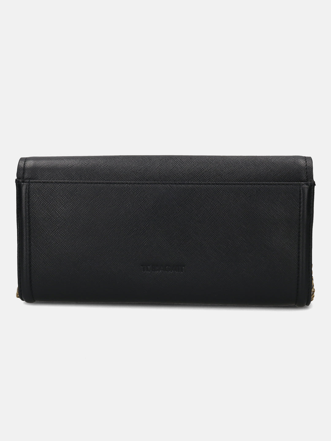 BAGATT Black Saffiano Leather Clutch