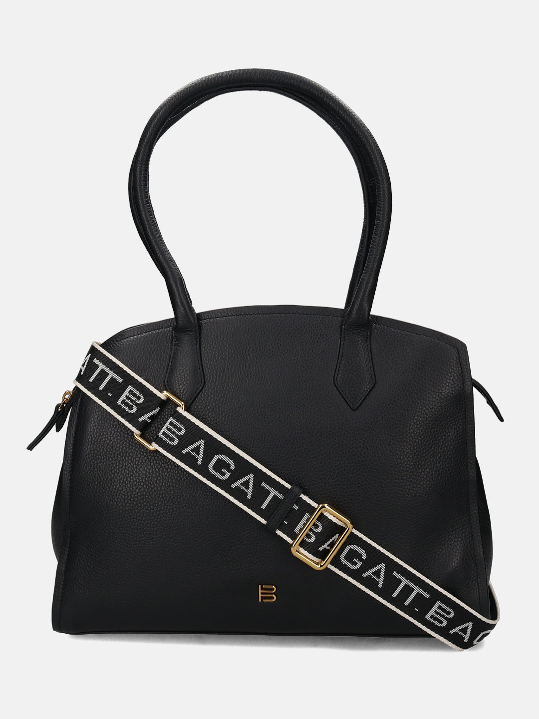 BAGATT Black Wax Leather Tote bag