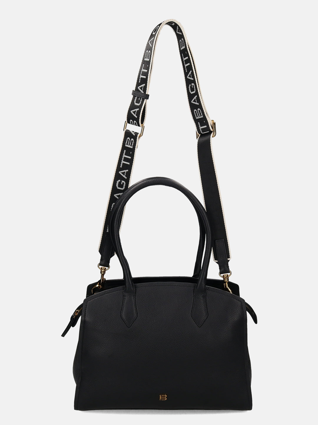 BAGATT Black Wax Leather Tote bag