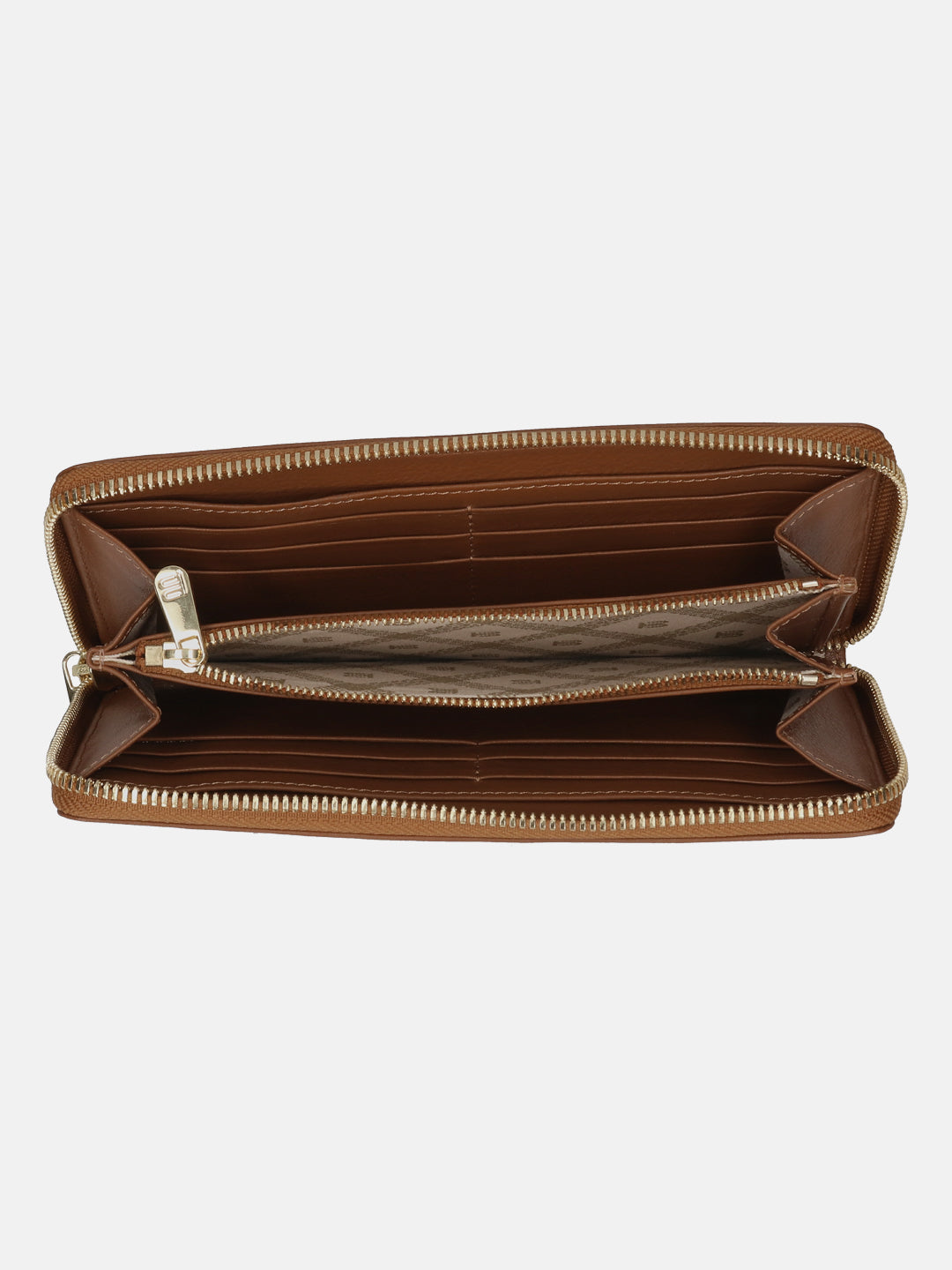 BAGATT Tan Plain Leather Zipped Long Wallet