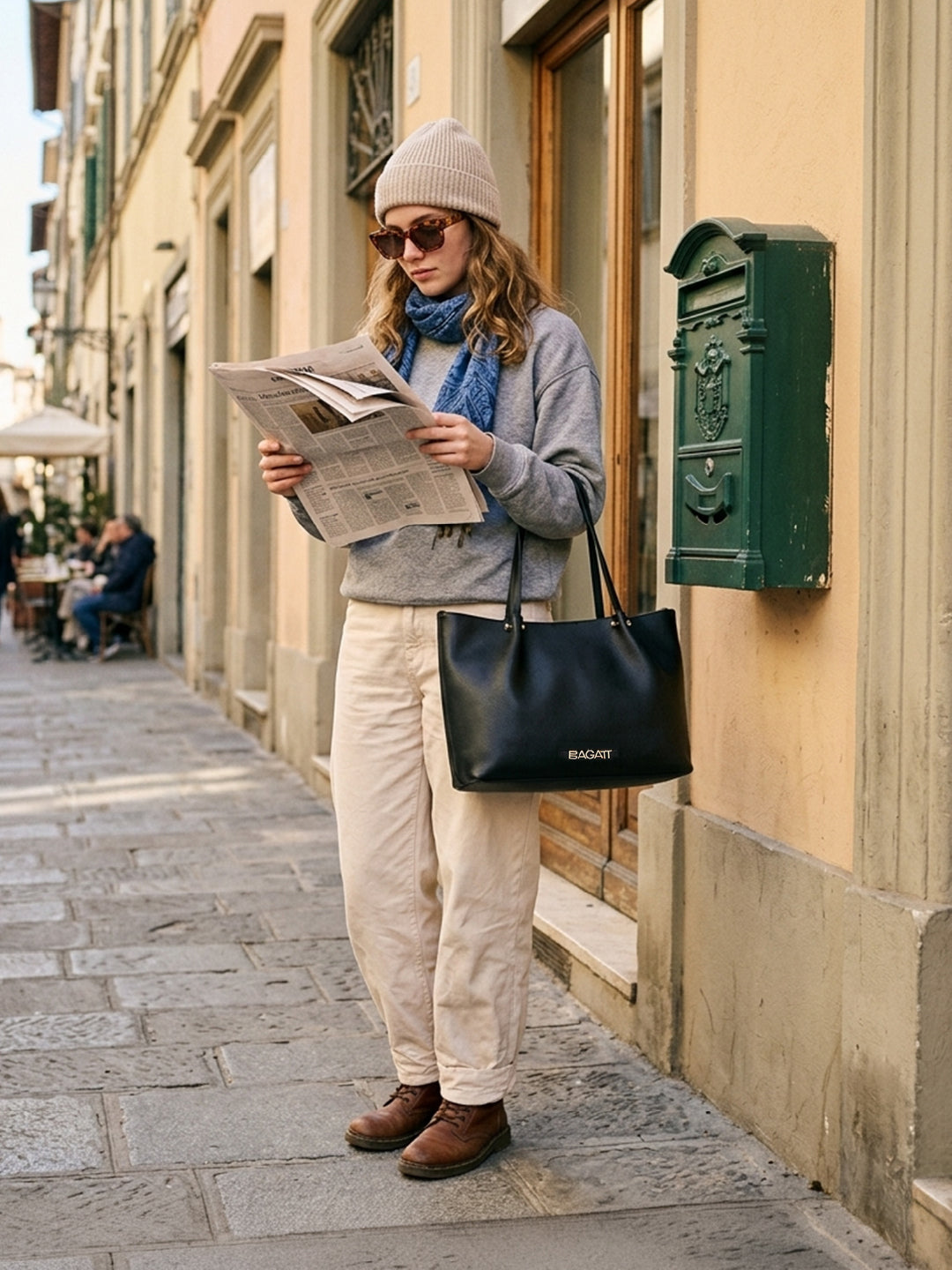 BAGATT Black Tote Bag