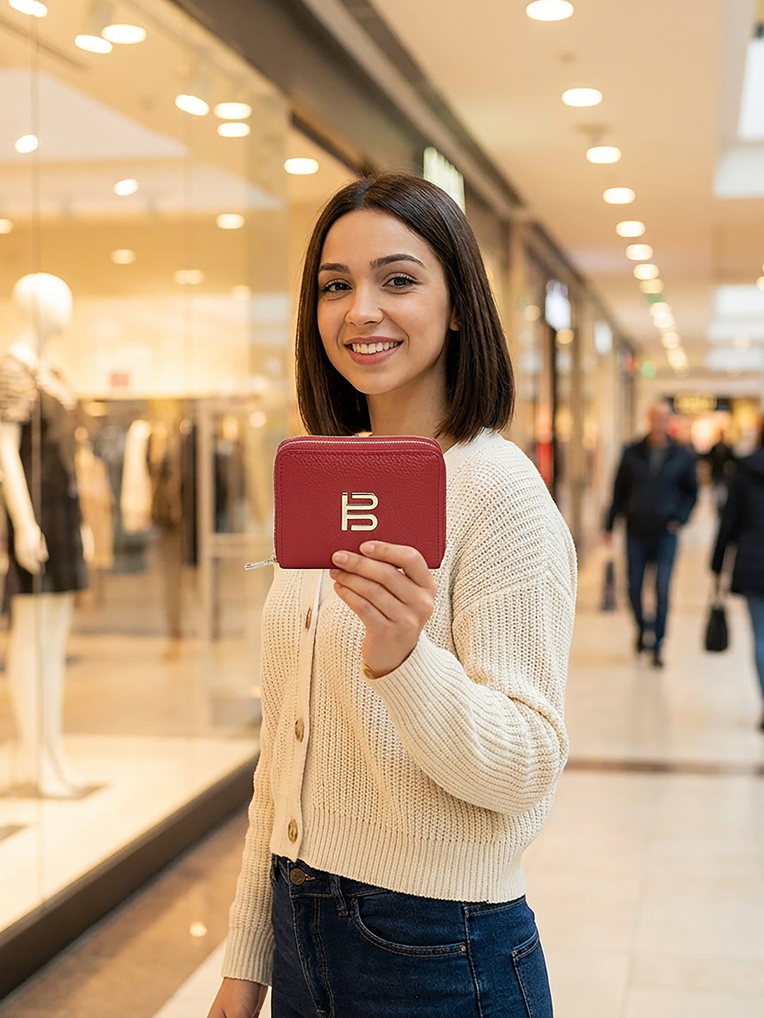 BAGATT Light Red Wallet