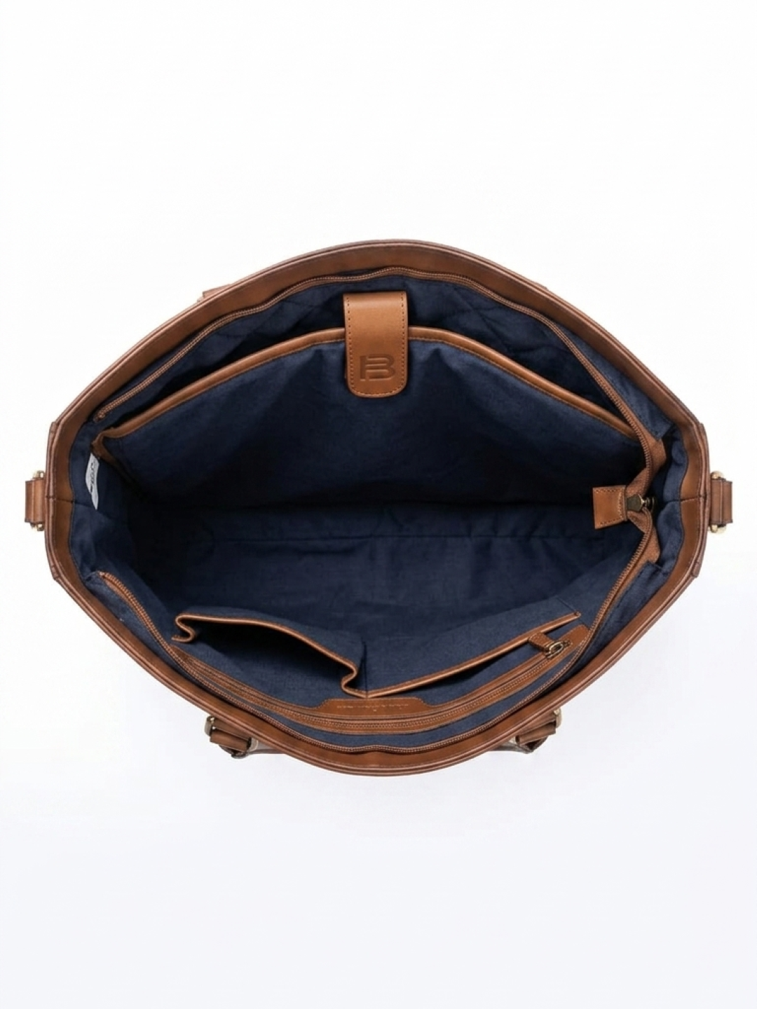 Tan Veg Tanned Leather Laptop Bag
