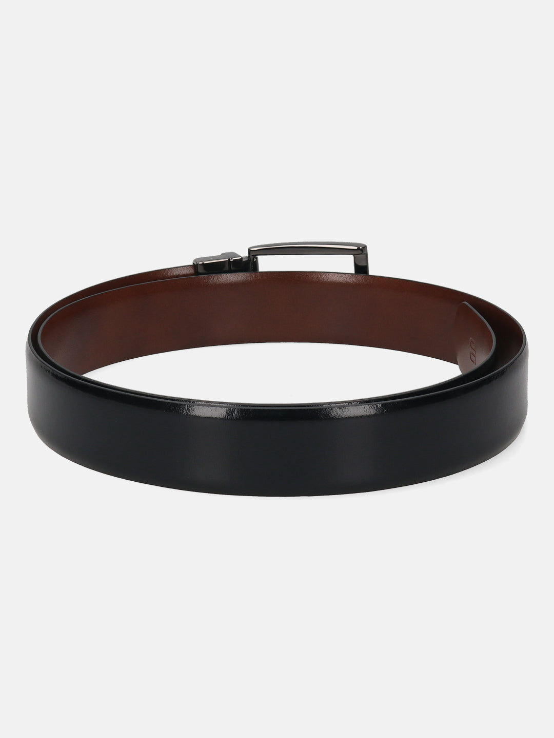 BAGATT Black  Italian Leather Reversible Belt