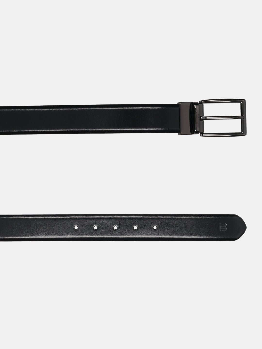 BAGATT Black  Italian Leather Reversible Belt