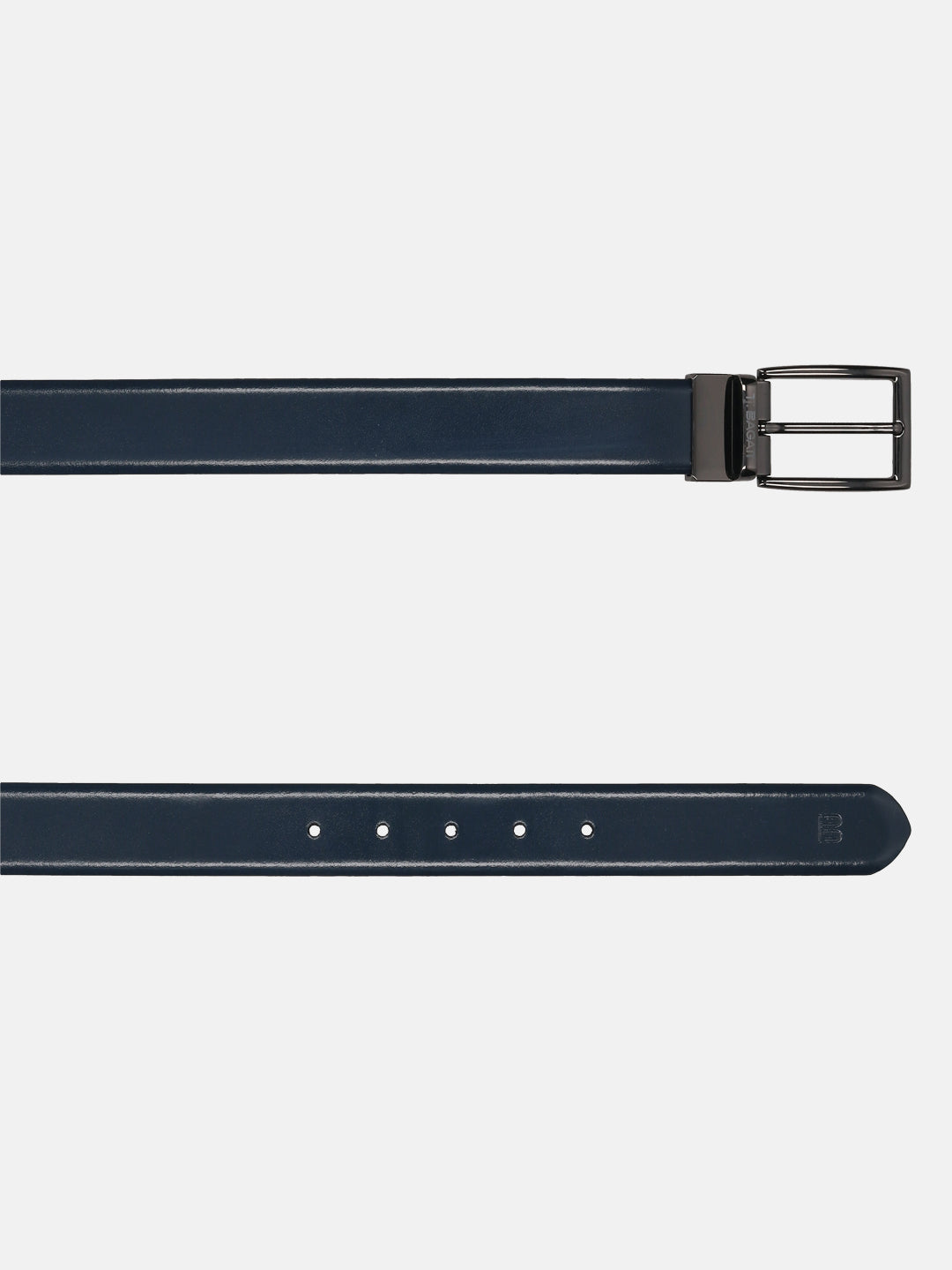 BAGATT Blue  Italian Leather Reversible Belt