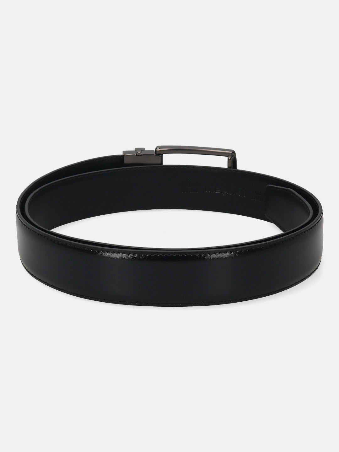 BAGATT Black Full Grain Italian Leather Non-Reversible Belt