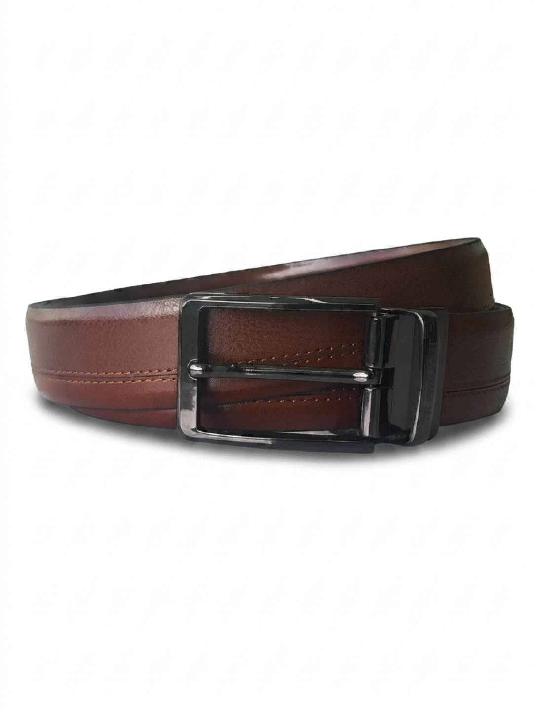 TT.BAGATT Tan/Tan Italian Leather Reversible Belt