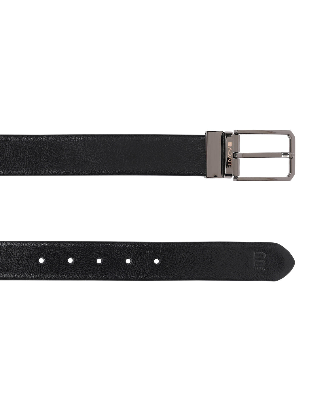 BAGATT Black Reversible Leather Belt
