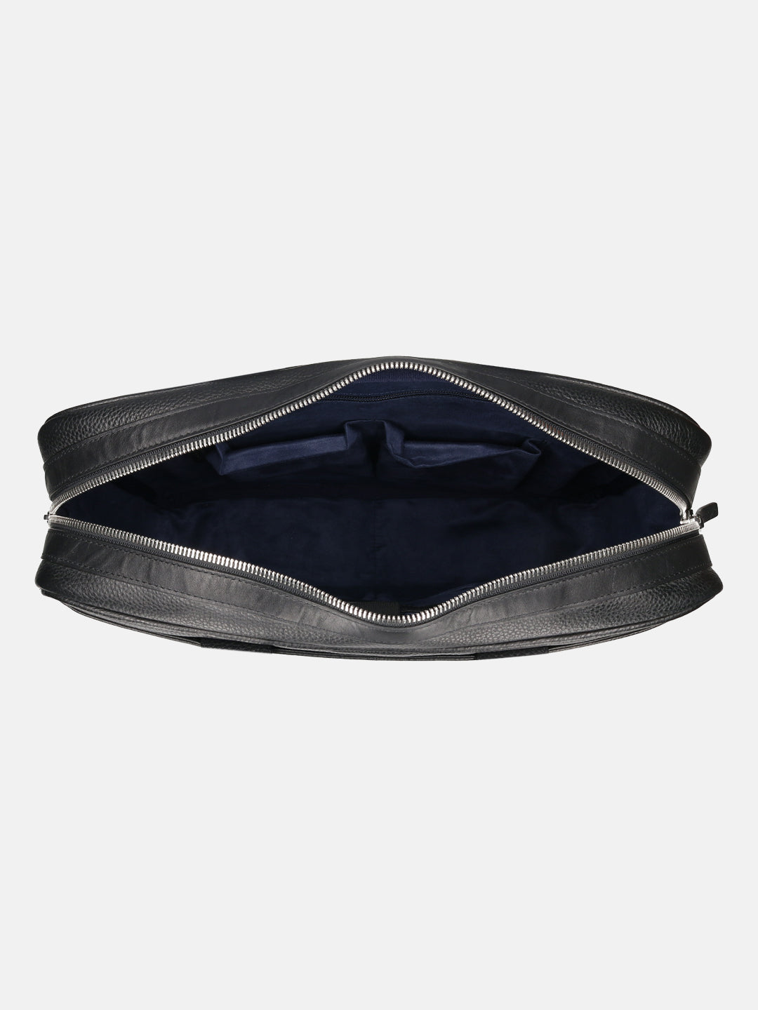 BAGATT Black Wax Leather Laptop Bag
