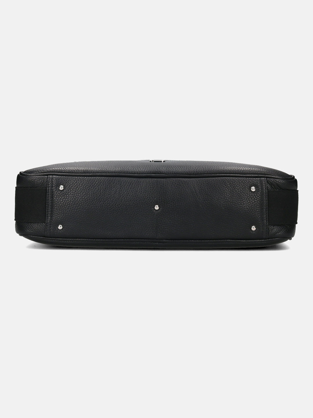 BAGATT Black Wax Leather Laptop Bag