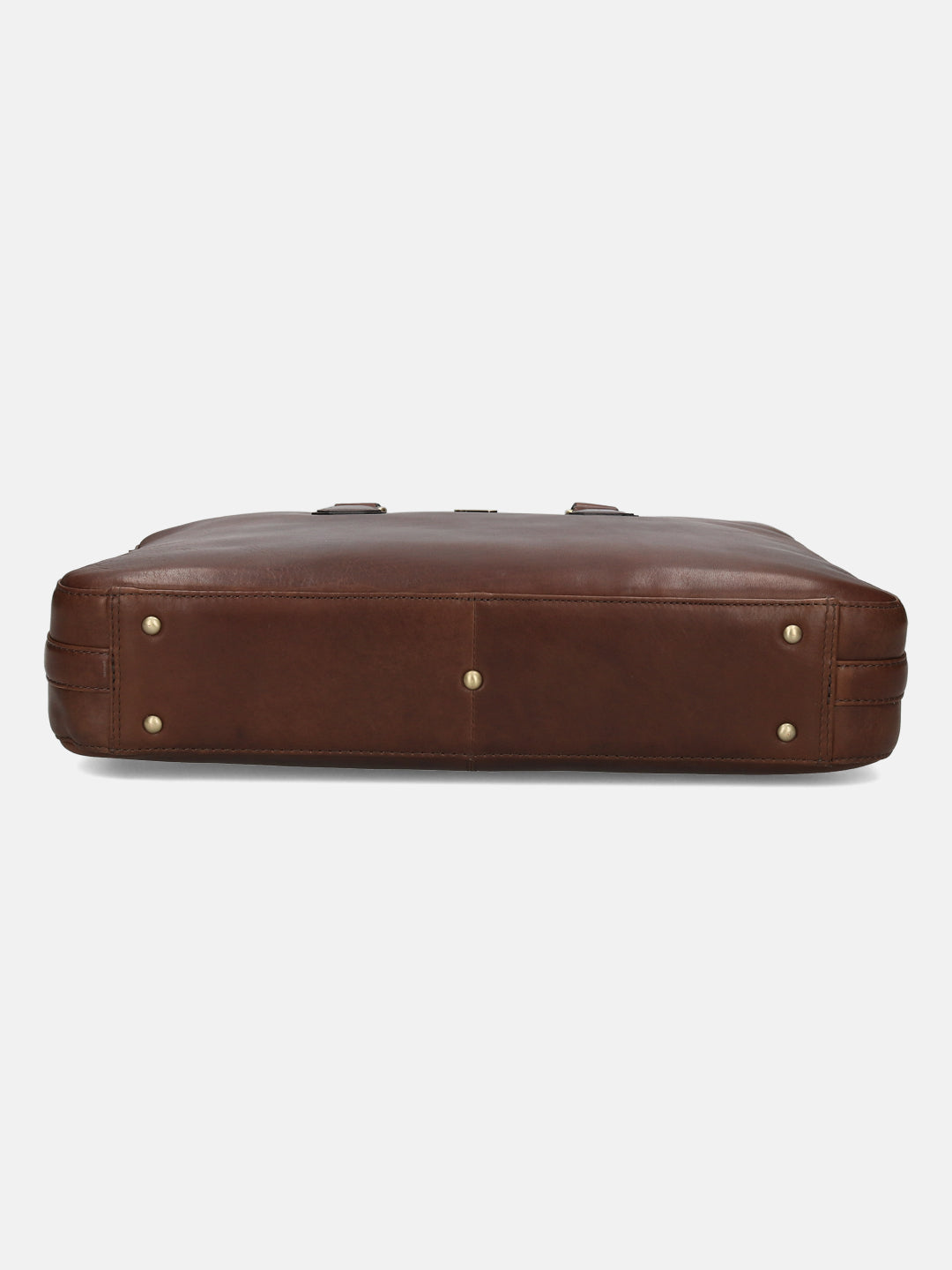 BAGATT Dark Brown Oily Roma Leather Laptop Bag