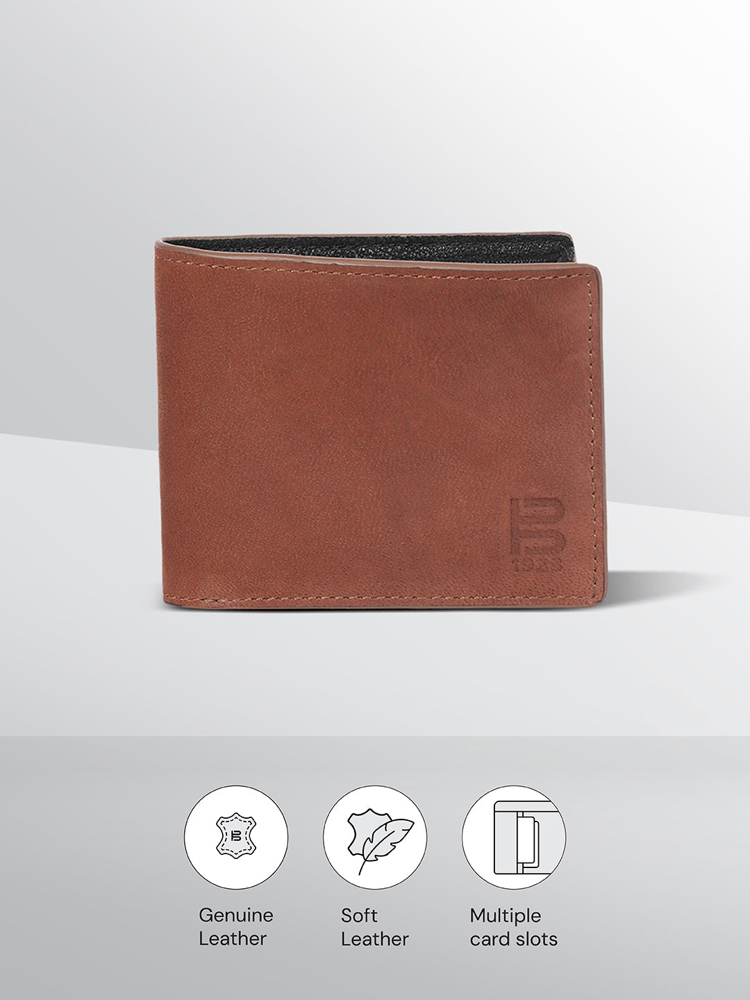 BAGATT Brown Leather Men's Wallet