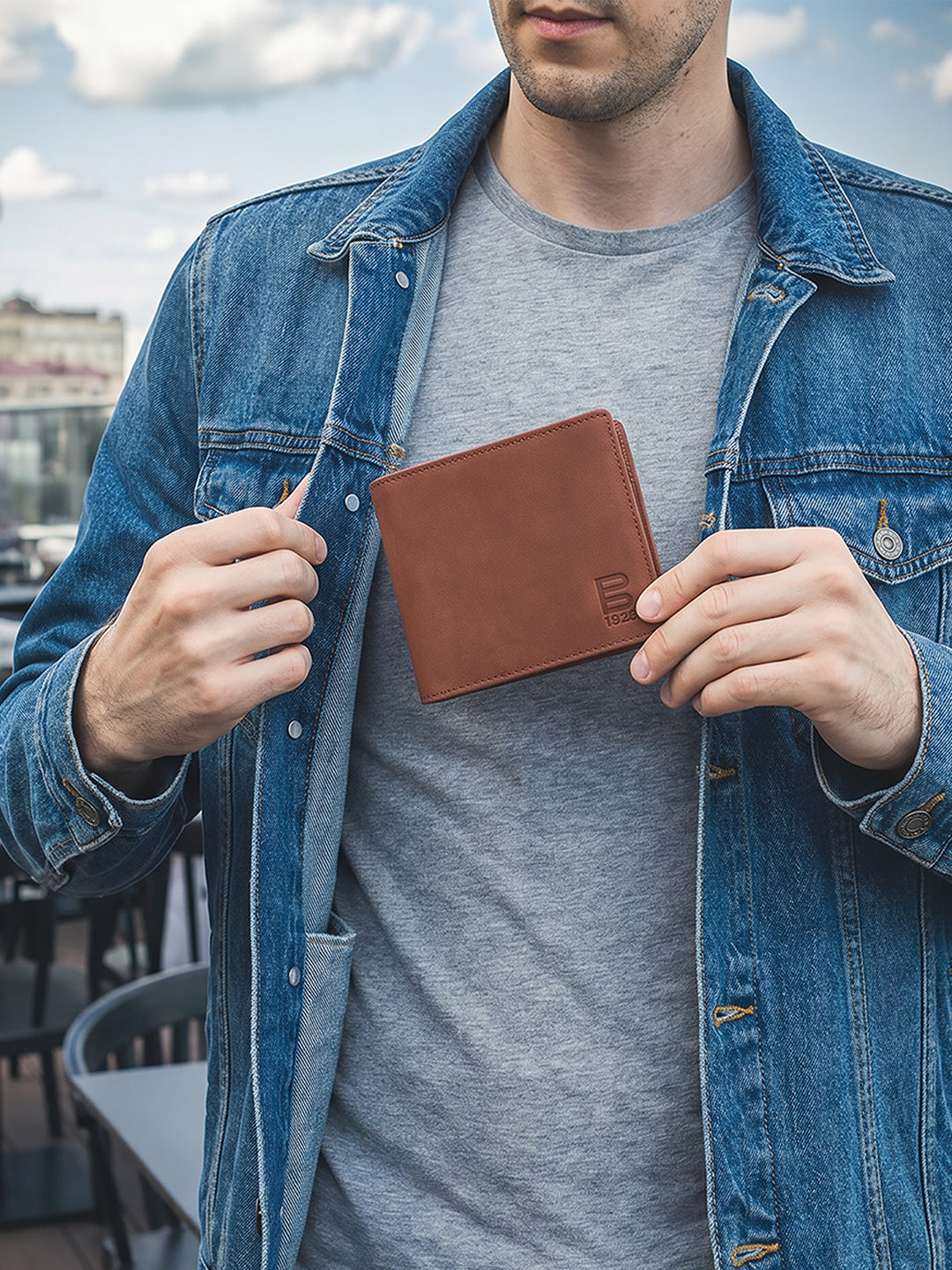 BAGATT Brown Leather Men's Wallet