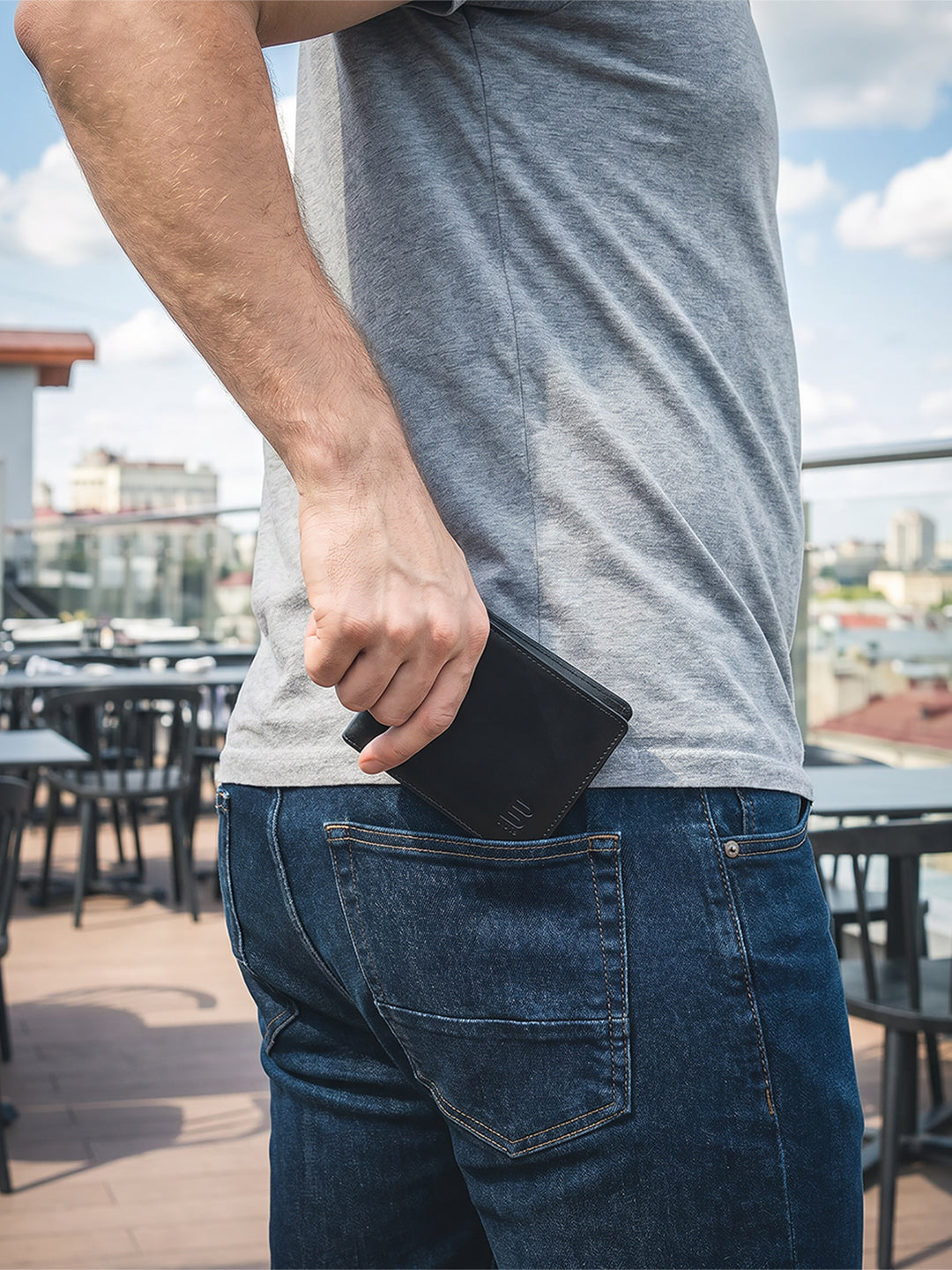 BAGATT Black Money Clip