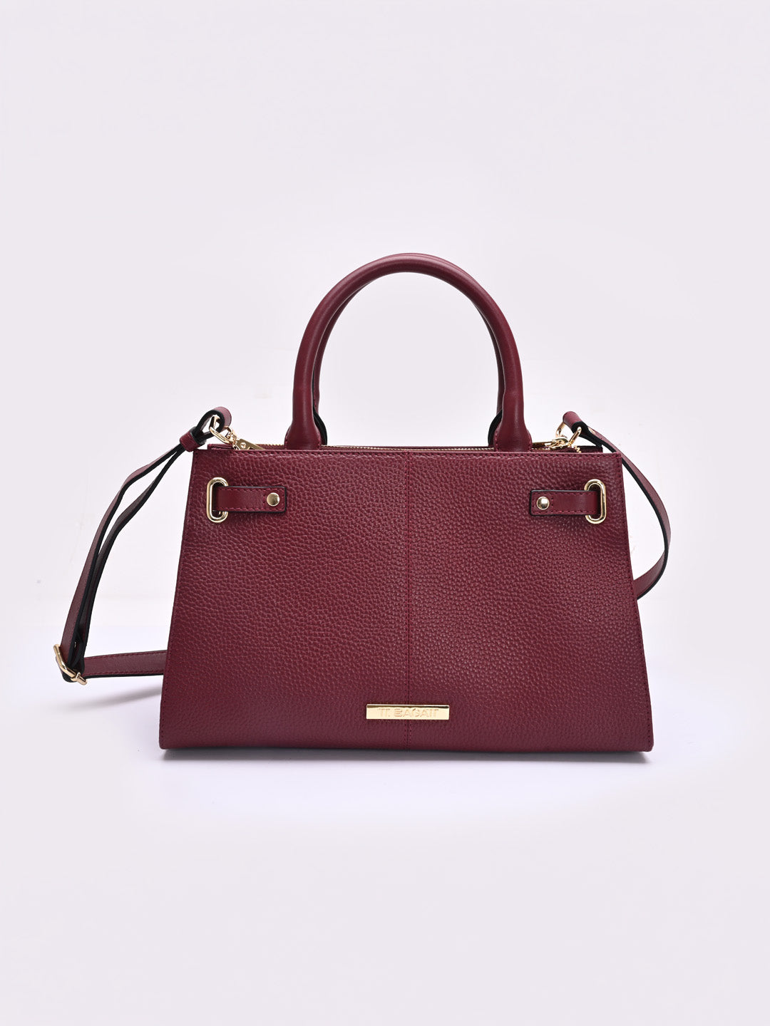 TT.BAGATT Wine Wax Leather Satchel  Handbags