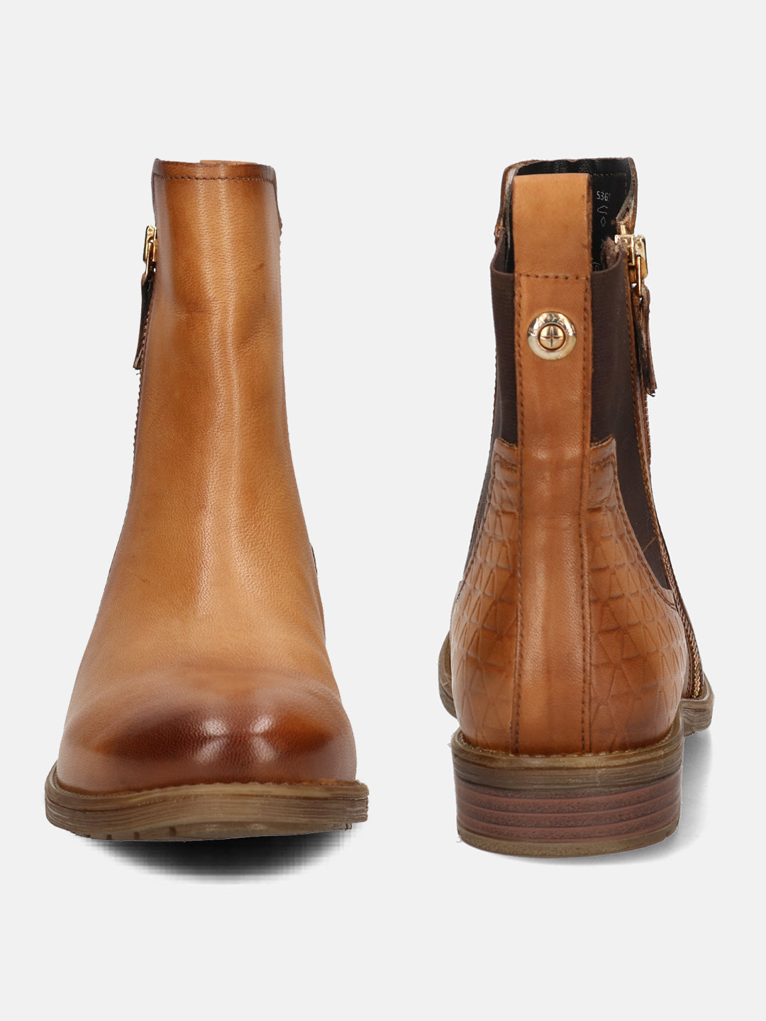 Ronja Sand & Dark Brown Ankle Boots - BAGATT