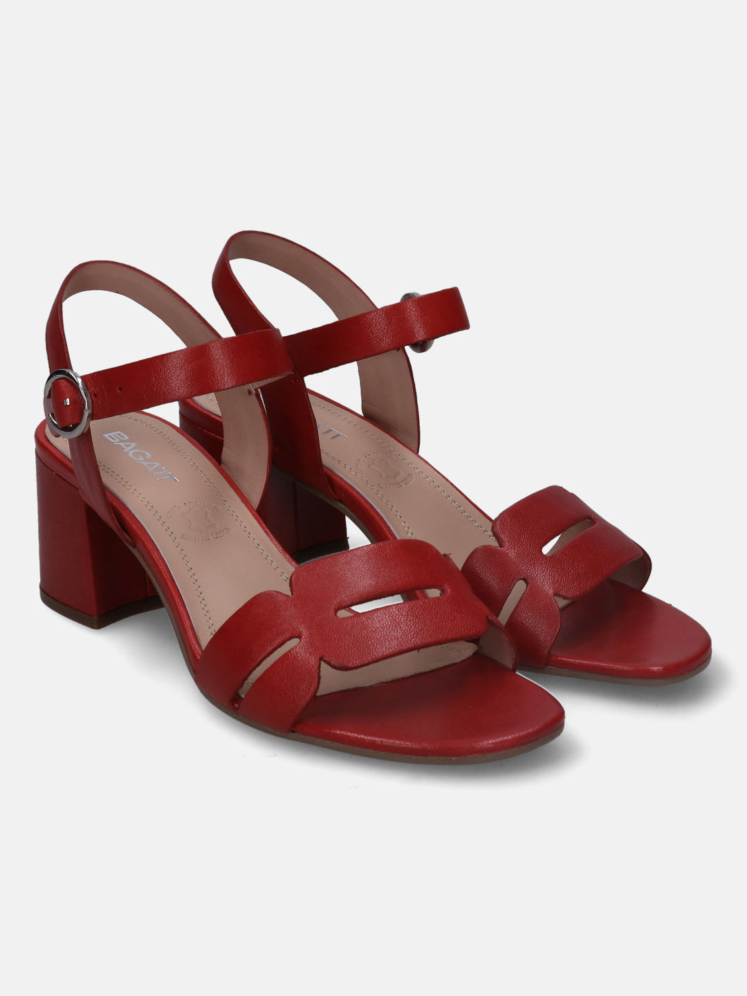 Buy Red Embroidery Gulshan Velvet Block Heels by Around Always Online at  Aza Fashions.