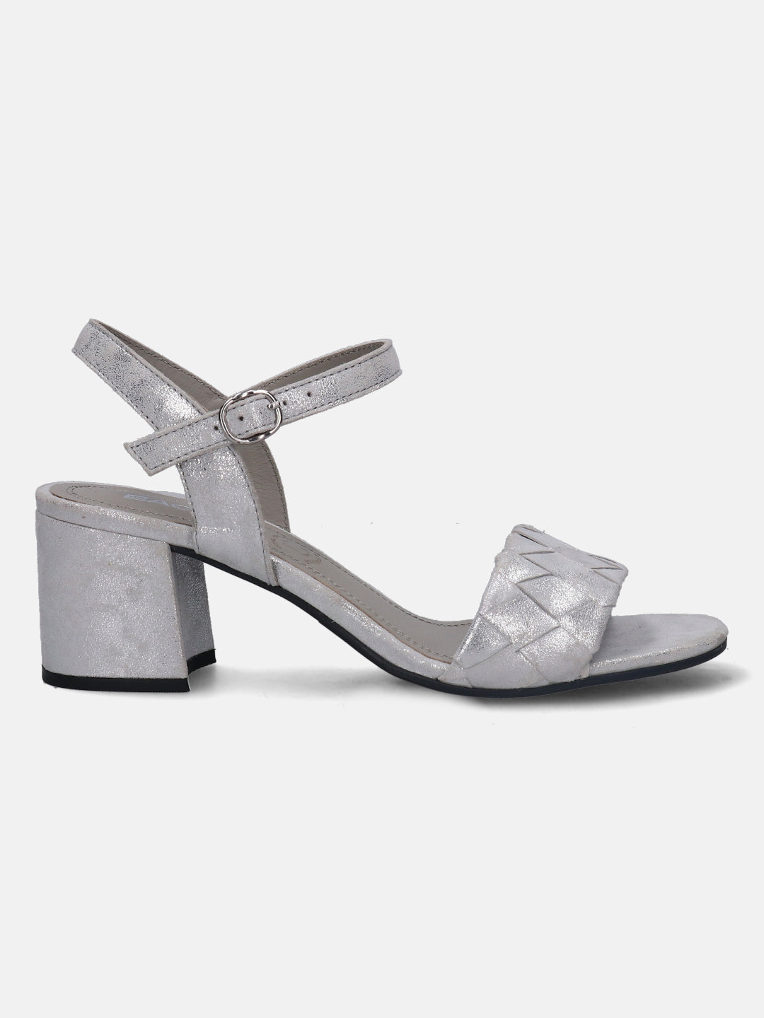 White Crystal Embellished Wrap Block Heel Sandals | Azazie