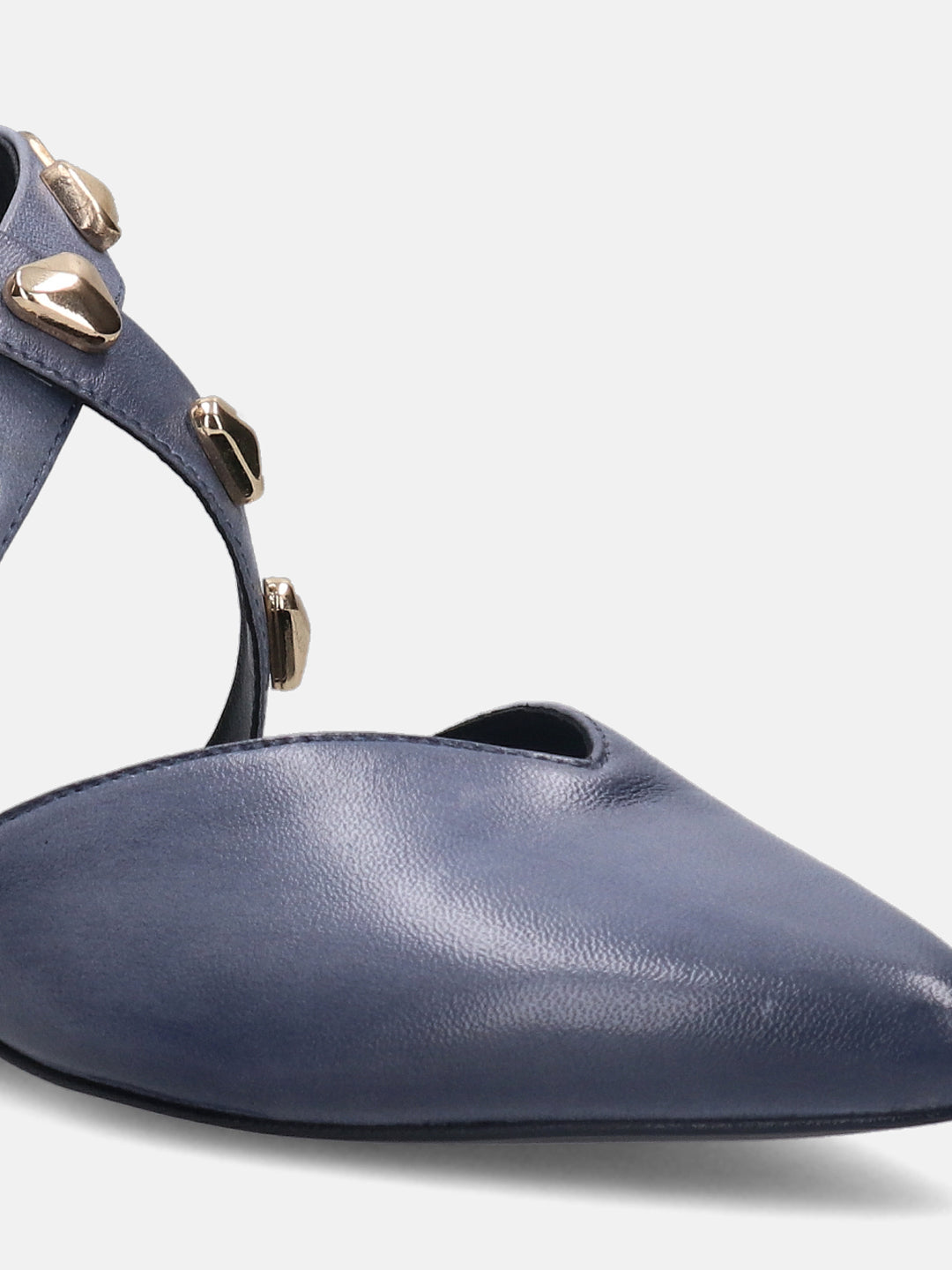 Tabea Blue Flat Sandals - BAGATT