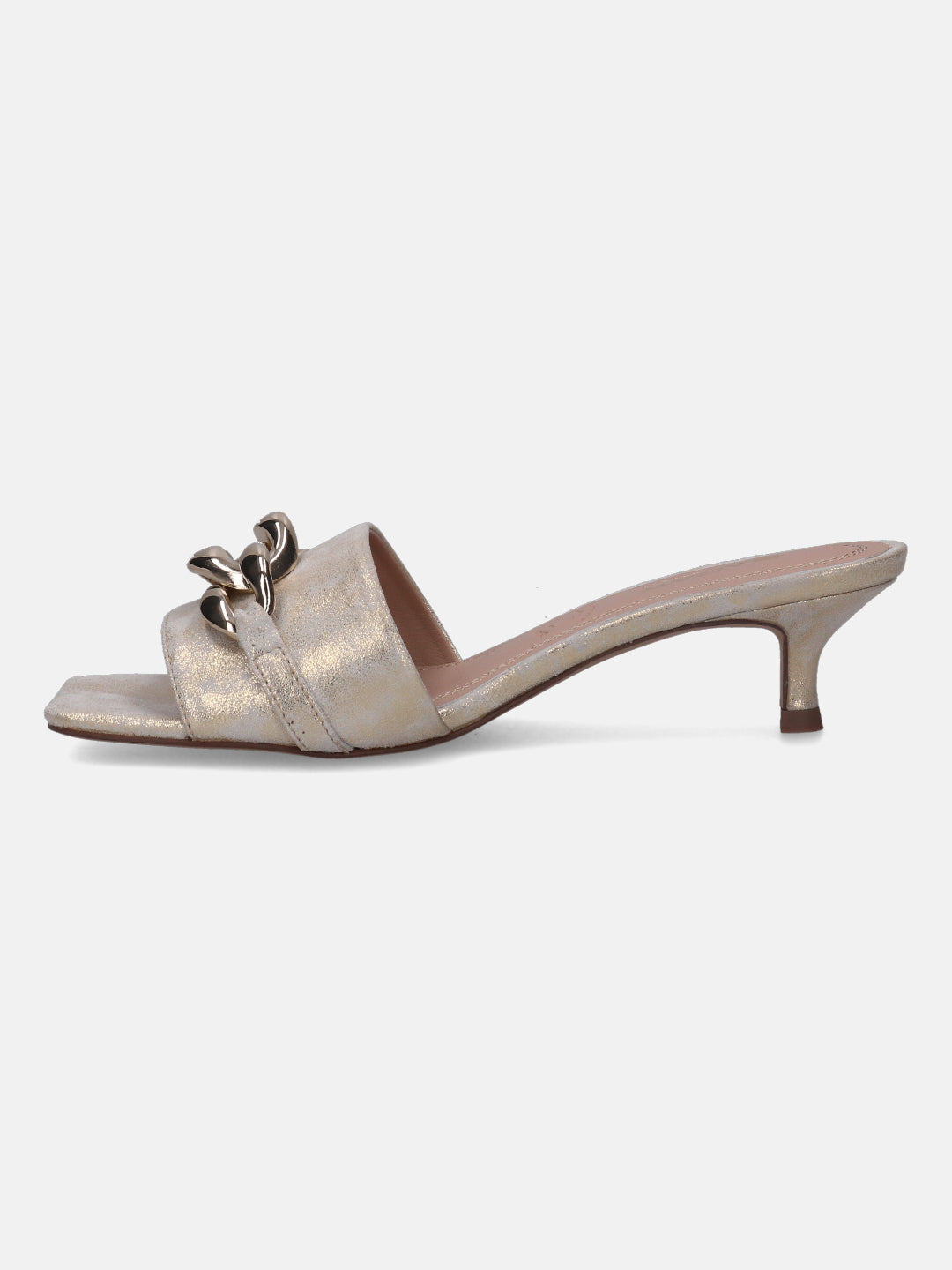 Sandra Gold Kitten Heels - BAGATT