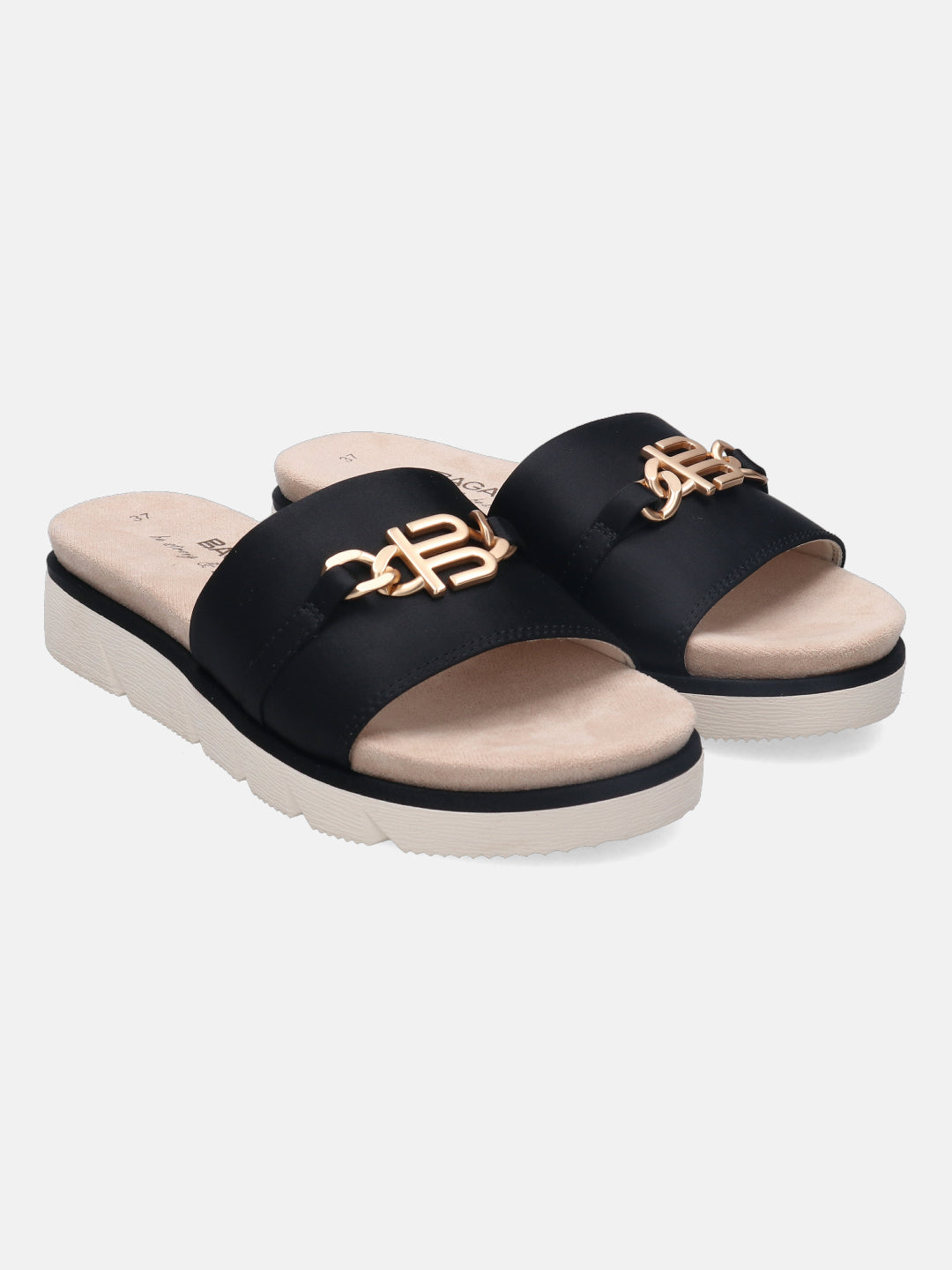 Kiko Beige Flatform Sandals