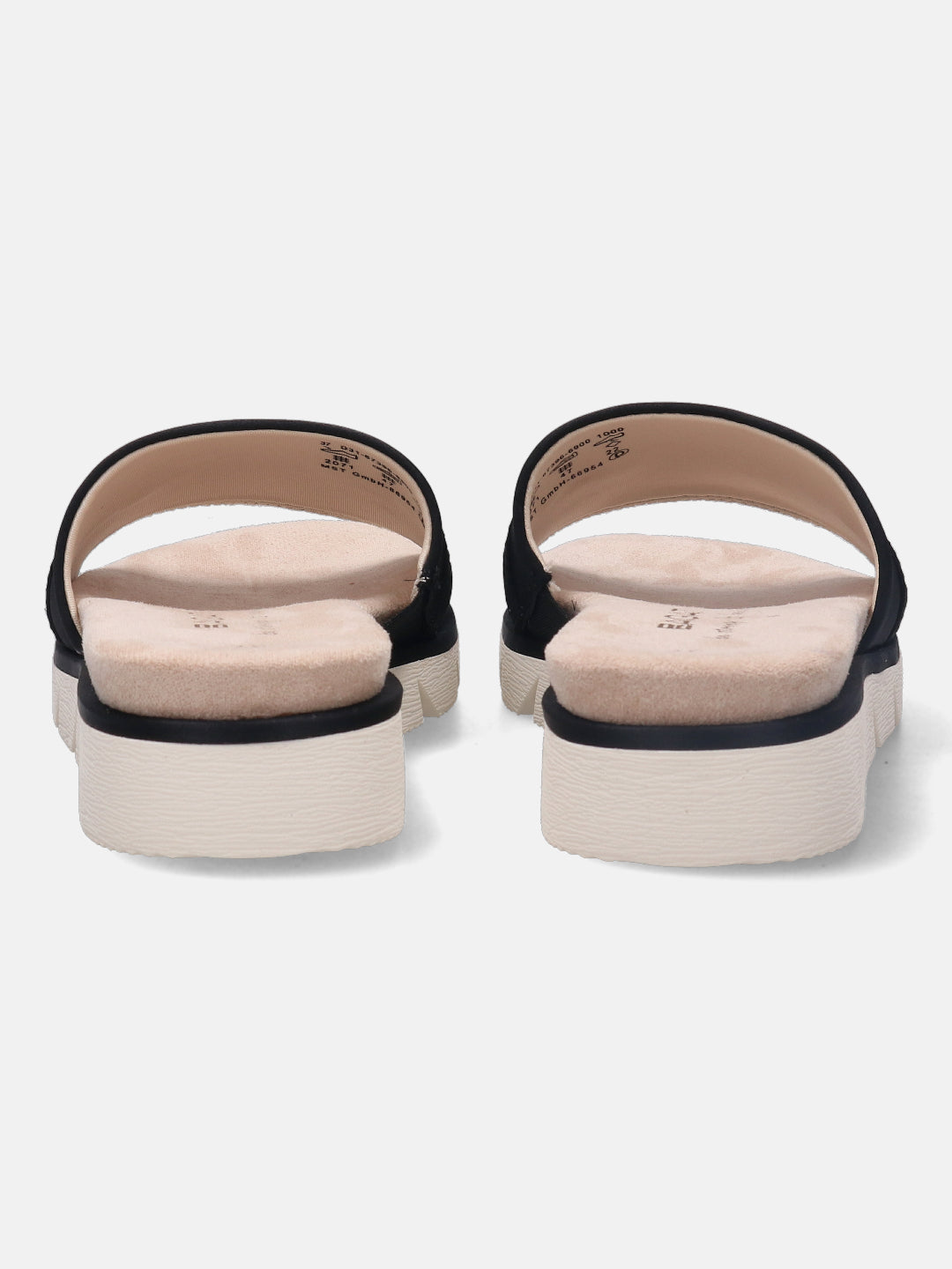 Kiko Black Flatform Sandals - BAGATT