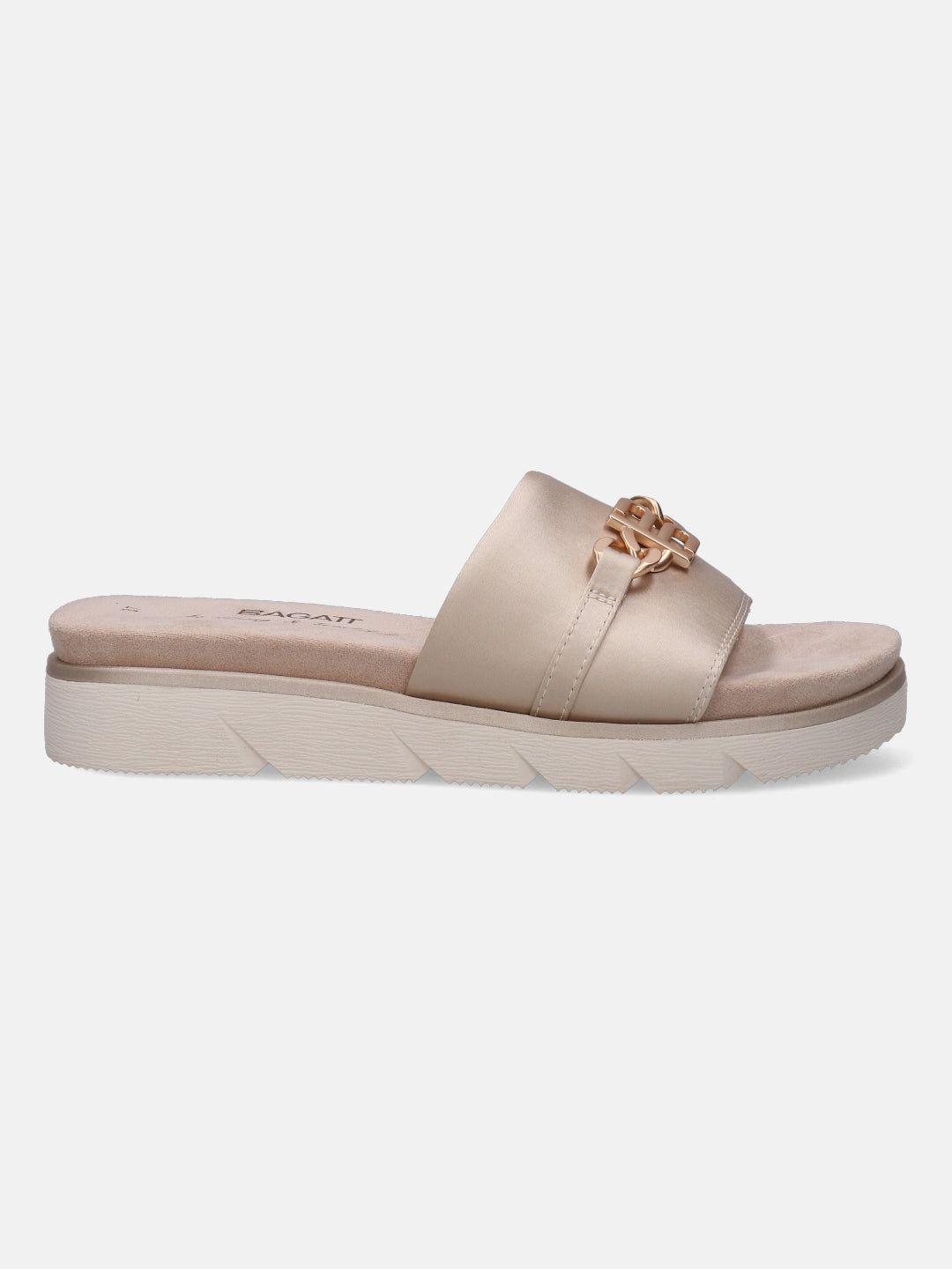 Kiko Beige Flatform Sandals - BAGATT