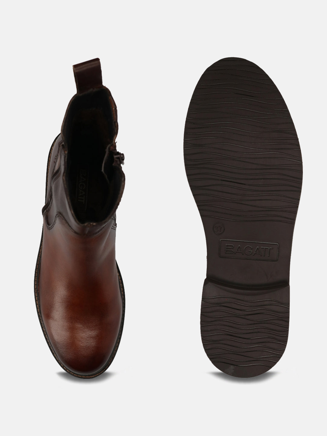 Zina Dark Brown Ankle Boots - BAGATT