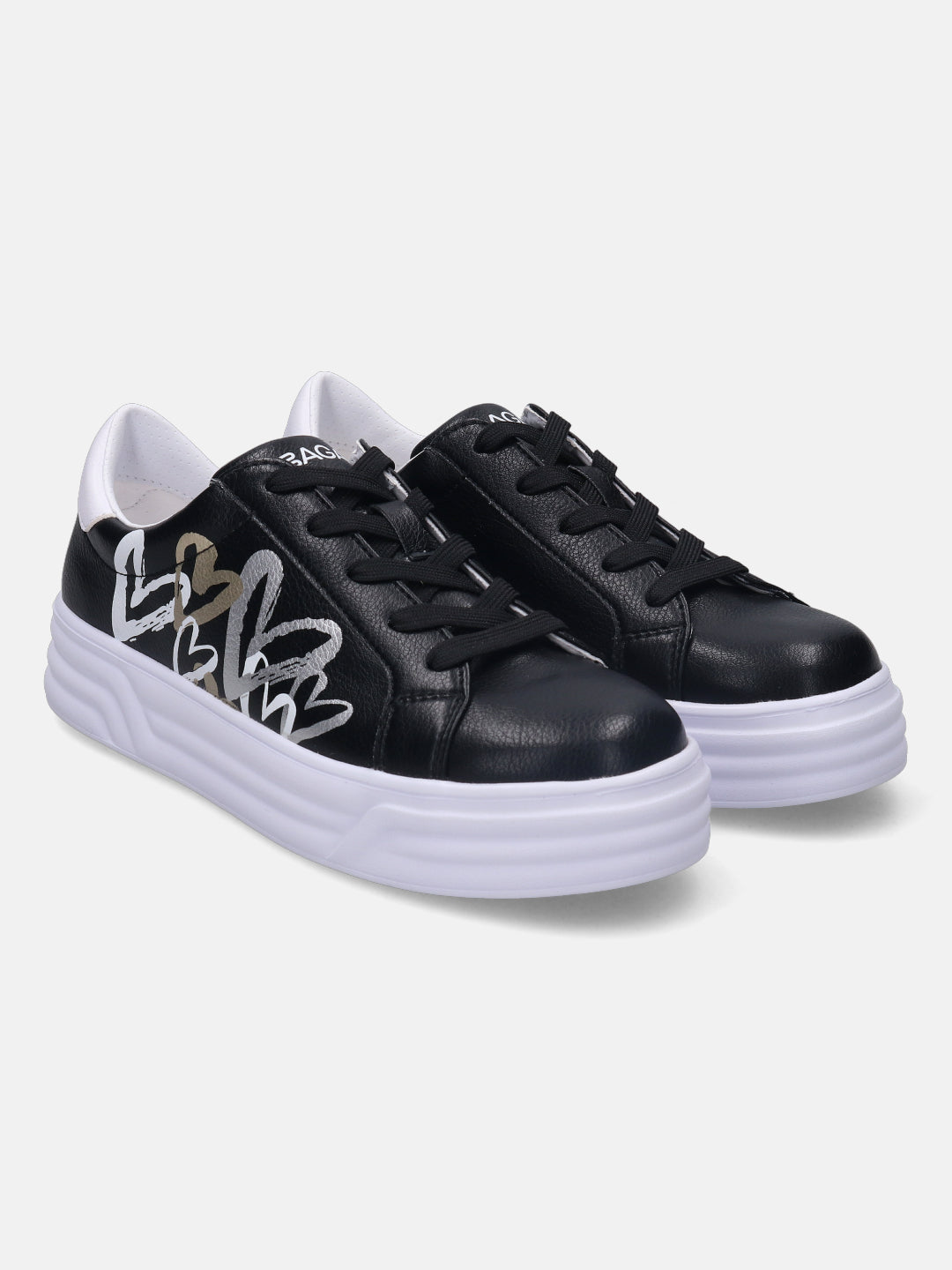 Blu Black & White Sneakers - BAGATT