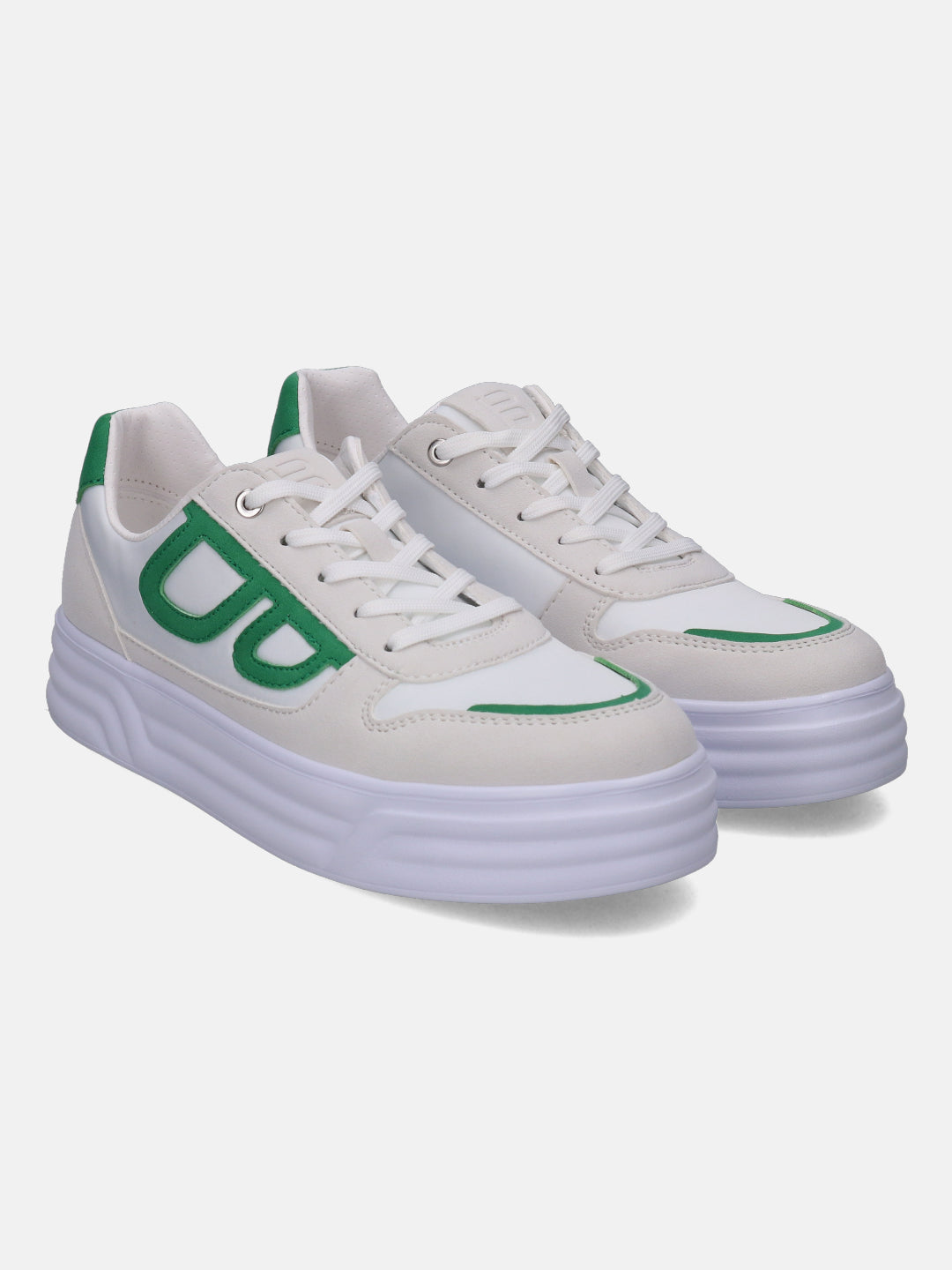 Blu Off White & Green Sneakers - BAGATT