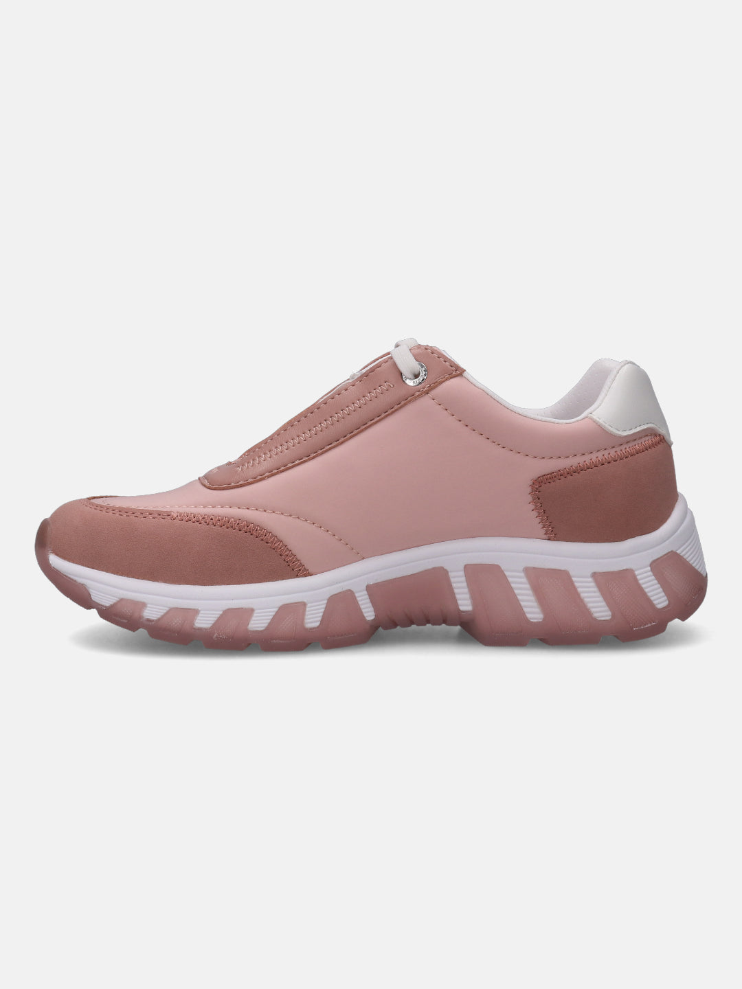 Chi Nude Pink & White Chunky Sneakers - BAGATT