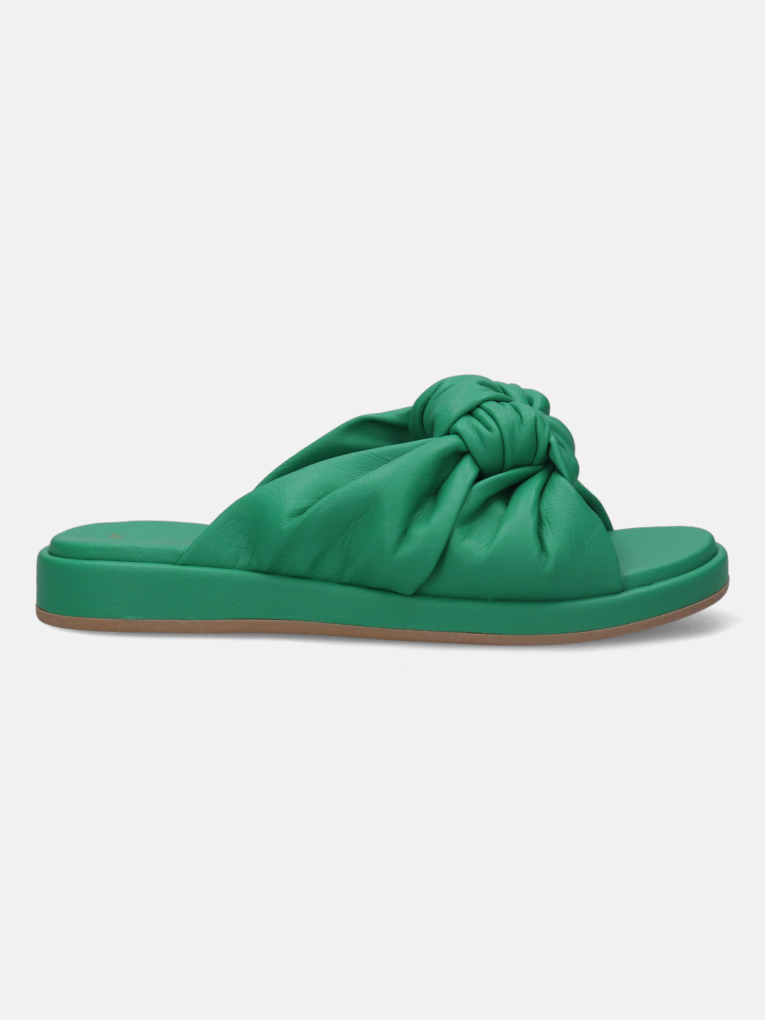 Ravenna Green Flat Sandals - BAGATT