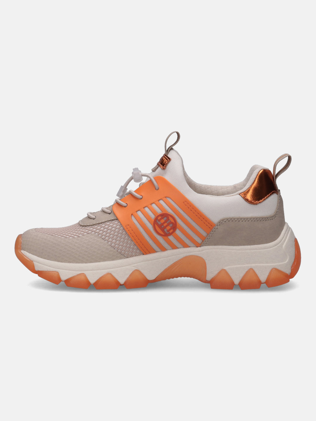 Yuki Beige & Orange Sneakers - BAGATT