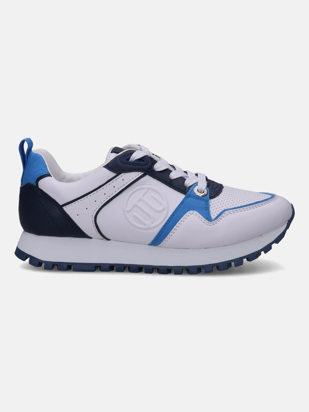 Siena White & Blue Sneakers - BAGATT