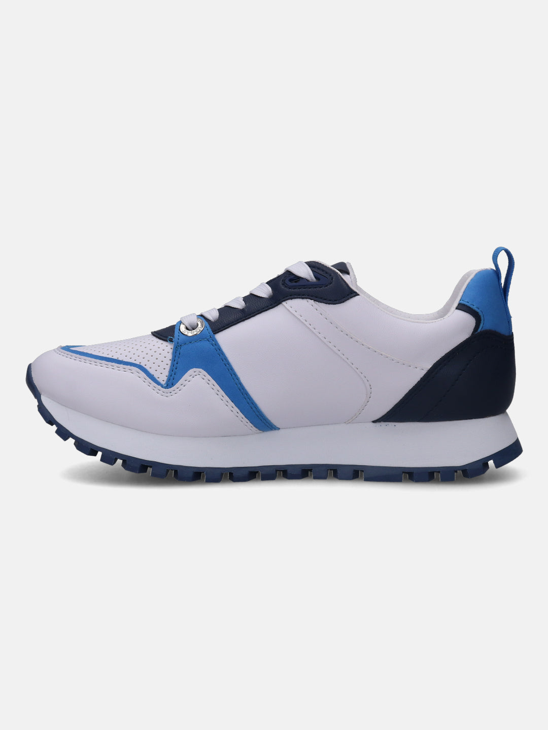 Siena White & Blue Sneakers - BAGATT