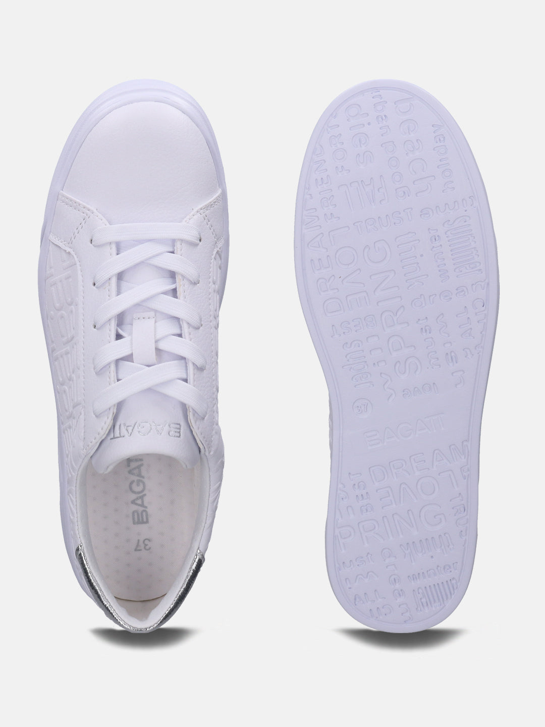 Blu White & Silver Sneakers