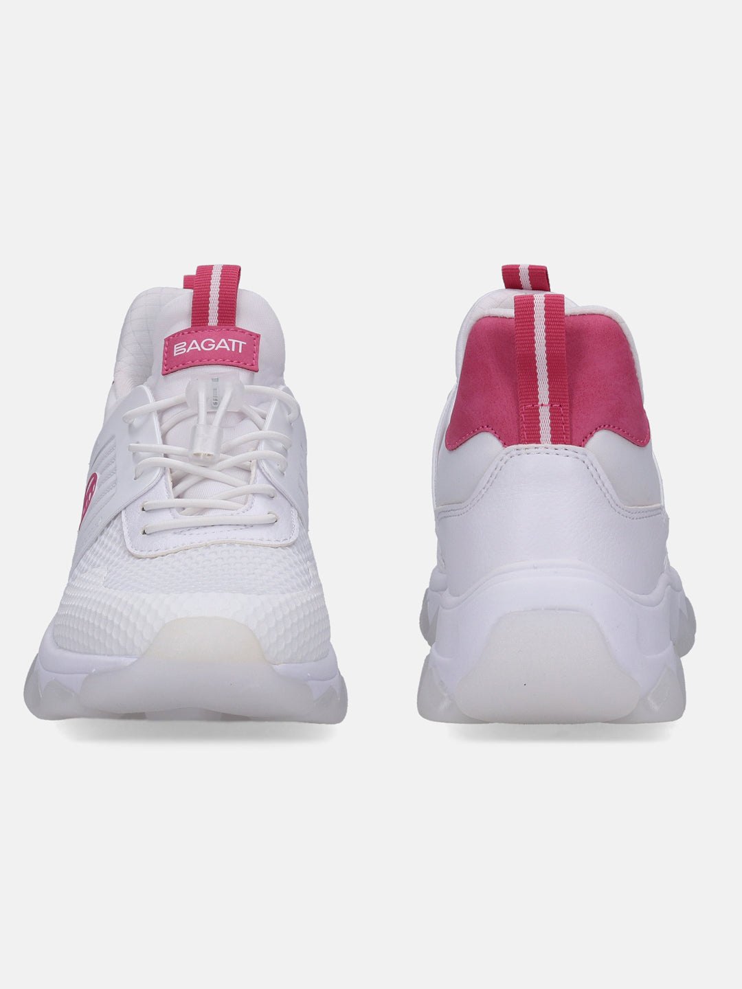 Yuki White & Pink Sneakers - BAGATT