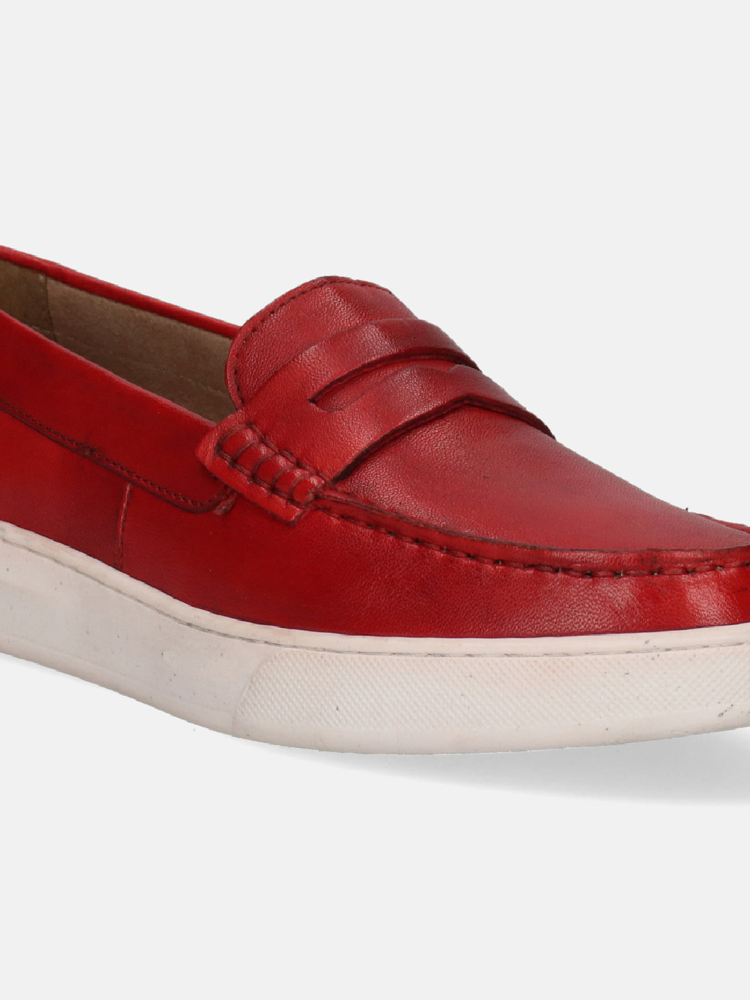 Jola Red Casual Loafers - BAGATT